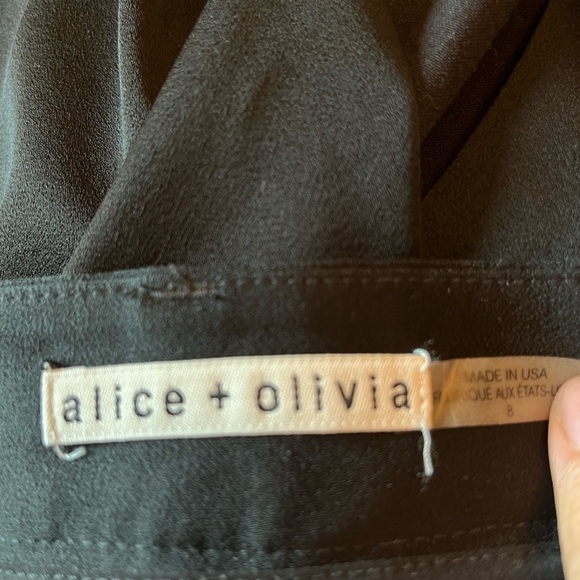 alice + olivia Pleated High Waist Trousers Size US 8 - Picture 7 of 9